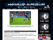 Tablet Screenshot of gallos-blancos.com